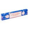 Incenso em bastao Satya Nag Champa Agarbatti 15g, embalagem classica azul