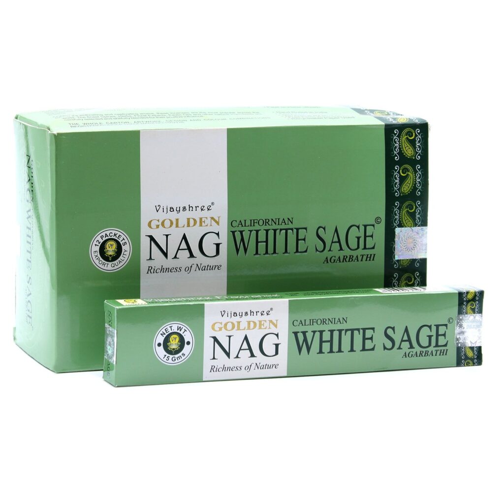 Incenso Golden Nag Sálvia Branca 15g