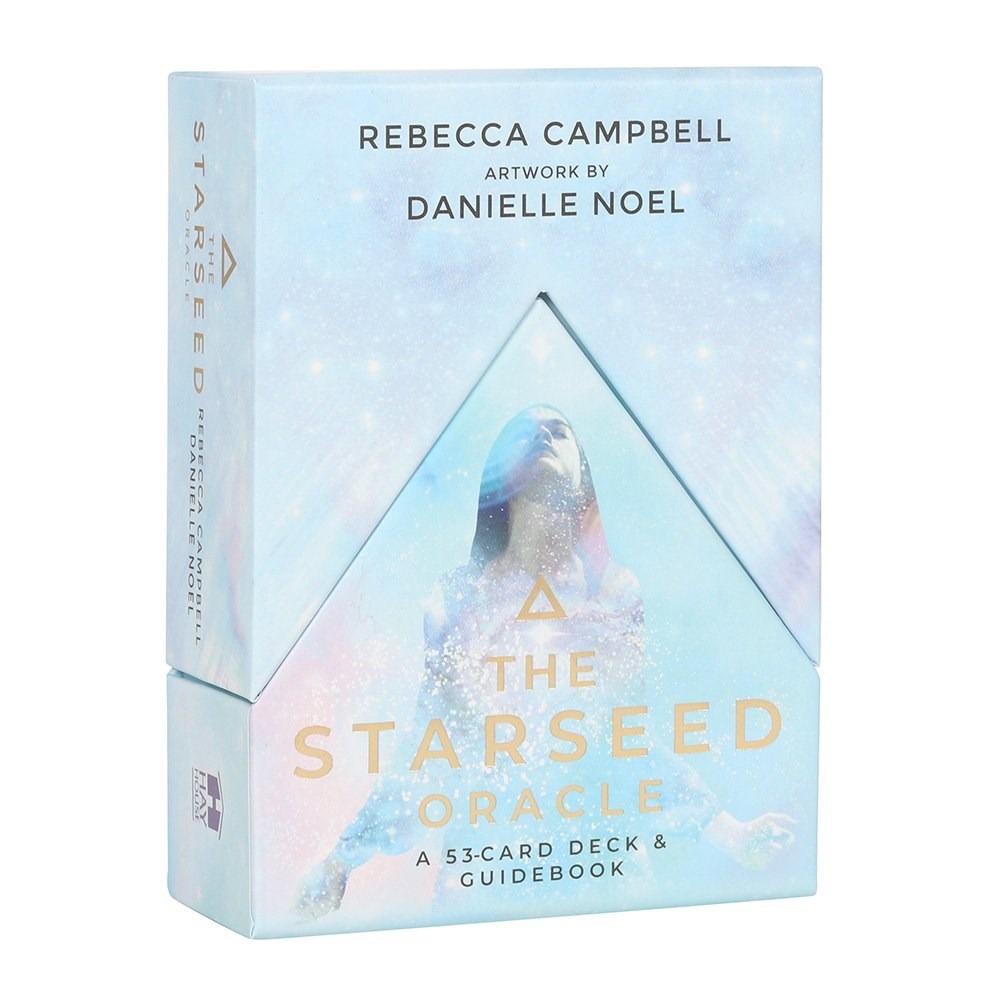 Baralho de oraculo The Starseed Oracle Cards com ilustracoes cosmicas e estelares