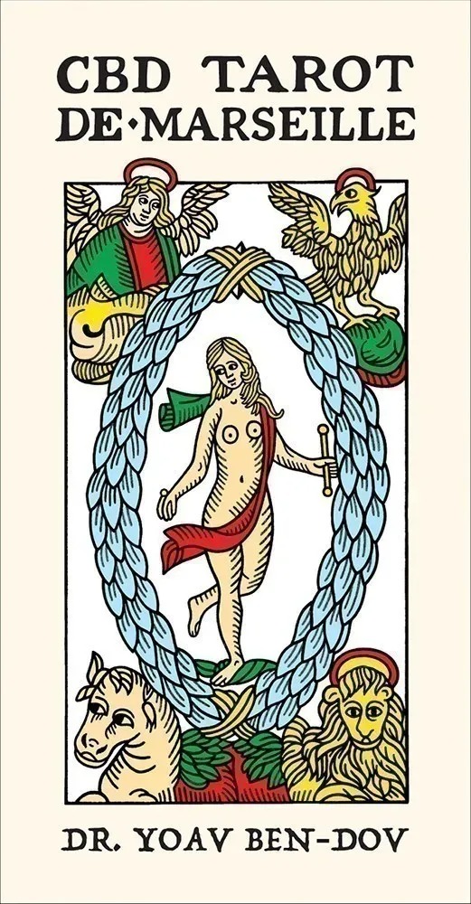 Baralho de tarot CBD Tarot De Marseille com 78 cartas reprodução fiel da tradição francesa