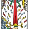 Baralho de tarot CBD Tarot De Marseille com 78 cartas reprodução fiel da tradição francesa