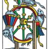 Baralho de tarot CBD Tarot De Marseille com 78 cartas reprodução fiel da tradição francesa