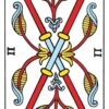 Baralho de tarot CBD Tarot De Marseille com 78 cartas reprodução fiel da tradição francesa