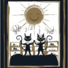 Baralho de tarot Golden Black Cat com 78 cartas e estetica gotica dourada