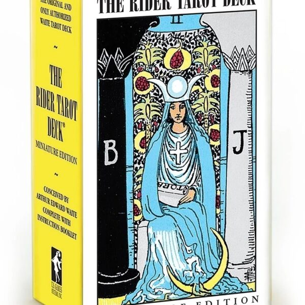 Baralho de tarot Miniature Rider-Waite em formato miniatura para levar no bolso