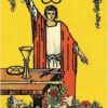 Baralho de tarot Smith-Waite Borderless com 78 cartas sem moldura