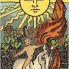 Baralho de tarot Smith-Waite Borderless com 78 cartas sem moldura