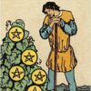 Baralho de tarot Smith-Waite Borderless com 78 cartas sem moldura