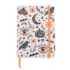 Caderno A5 Frightful Folk com design de tradições populares e capa decorada