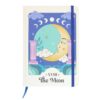 Caderno A5 The Moon Celestial com design celeste e lunar na capa