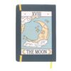 Caderno A5 The Moon Vintage Tarot com ilustração retro de A Lua na capa