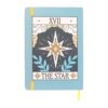 Caderno A5 The Star Vintage Tarot com ilustração retro de A Estrela na capa