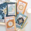 Caderno A5 The Star Vintage Tarot com ilustração retro de A Estrela na capa