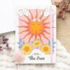 Caderno A5 The Sun Celestial com design celeste e luminoso na capa