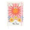Caderno A5 The Sun Celestial com design celeste e luminoso na capa