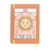 Caderno A5 The Sun Vintage Tarot com ilustração retro de O Sol na capa