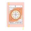 Caderno A5 The Wheel of Fortune Vintage Tarot com ilustração retro da Roda da Fortuna