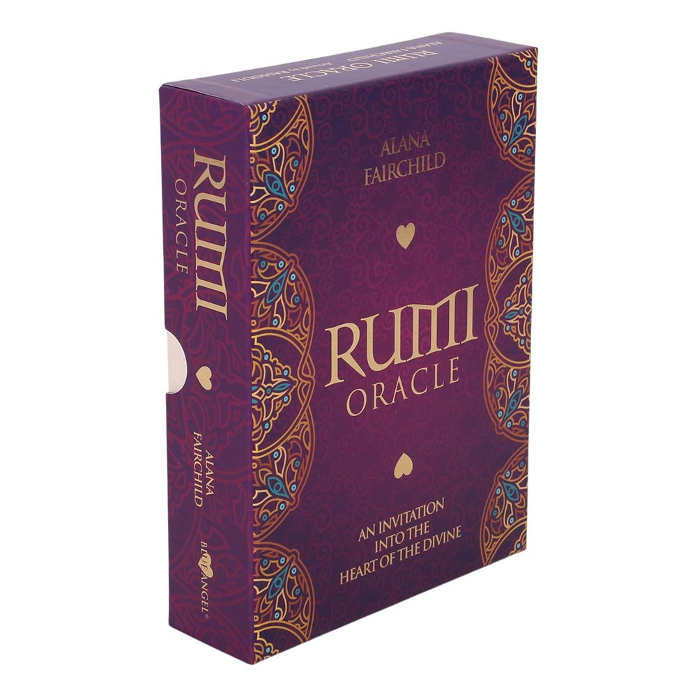 Baralho de oráculo Rumi Oracle Cards com poesia do místico persa Rumi