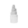 Monolito de selenite natural de 10cm com brilho translucido prateado