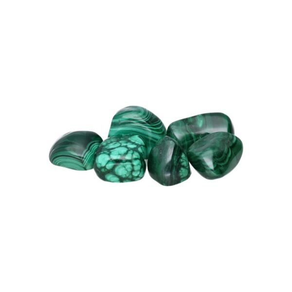Malaquite rolada 3cm, verde intenso com bandas concêntricas naturais, pedra de cura emocional Sopro d’Alma
