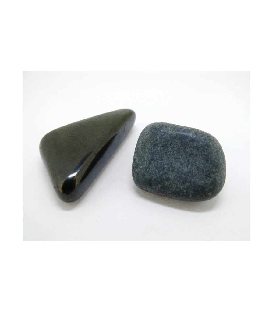 Pack de pedras roladas harmonizadoras de shungite e tulikivi de 3cm