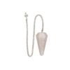 Pêndulo de quartzo cristal claro facetado 4cm, neutro e amplificador para radiestesia, Sopro d’Alma