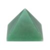 Pirâmide de aventurina verde polida 4x4 cm, pedra de prosperidade e chakra do coração, geometria sagrada, Sopro d’Alma