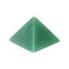 Pirâmide de aventurina verde polida 4x4 cm, pedra de prosperidade e chakra do coração, geometria sagrada, Sopro d’Alma