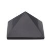 Pirâmide de obsidiana negra polida 4x4 cm, superfície reflexiva, para proteção energética e trabalho com a sombra, Sopro d’Alma