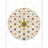 Bloco de notas com mandala na capa 12,5x9,5cm com paginas destacaveis