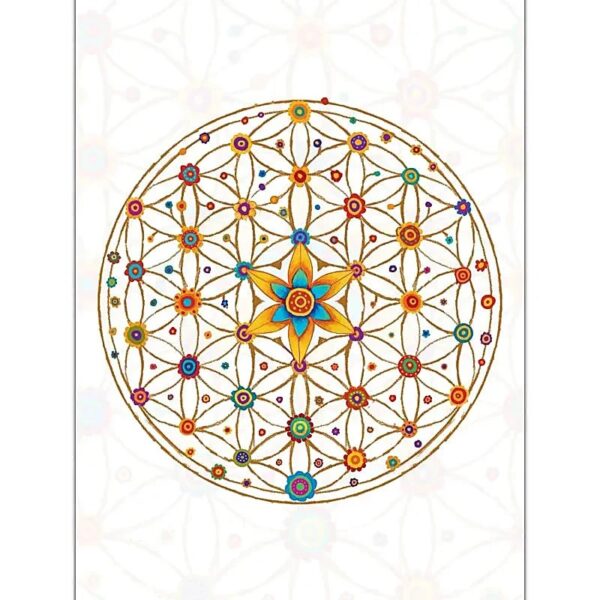 Bloco de notas com mandala na capa 12,5x9,5cm com paginas destacaveis