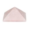Pirâmide de quartzo rosa polido 4x4 cm, pedra do amor e da cura emocional, chakra do coração, Sopro d’Alma
