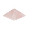 Pirâmide de quartzo rosa polido 4x4 cm, pedra do amor e da cura emocional, chakra do coração, Sopro d’Alma