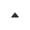 Pirâmide de shungite fosca de 5x5cm, mineral negro da Carélia Rússia