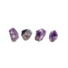 Ponta de ametista semipolida 5cm, base polida estável, corpo em bruto roxo natural, peça de altar Sopro d’Alma