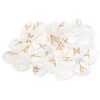 Set de 25 runas em cristal de quartzo claro com símbolos Futhark Antigo gravados e bolsa, Sopro d’Alma