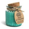 Vela de cera de soja com perfume de maçã e canela em pote de bambu reutilizável, colecção Bamboo, Sopro d’Alma