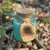 Vela de cera de soja com perfume de maçã e canela em pote de bambu reutilizável, colecção Bamboo, Sopro d’Alma